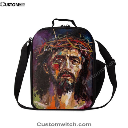 Jesus Art Lunch Bag, Christian Lunch Box For School, Picnic
