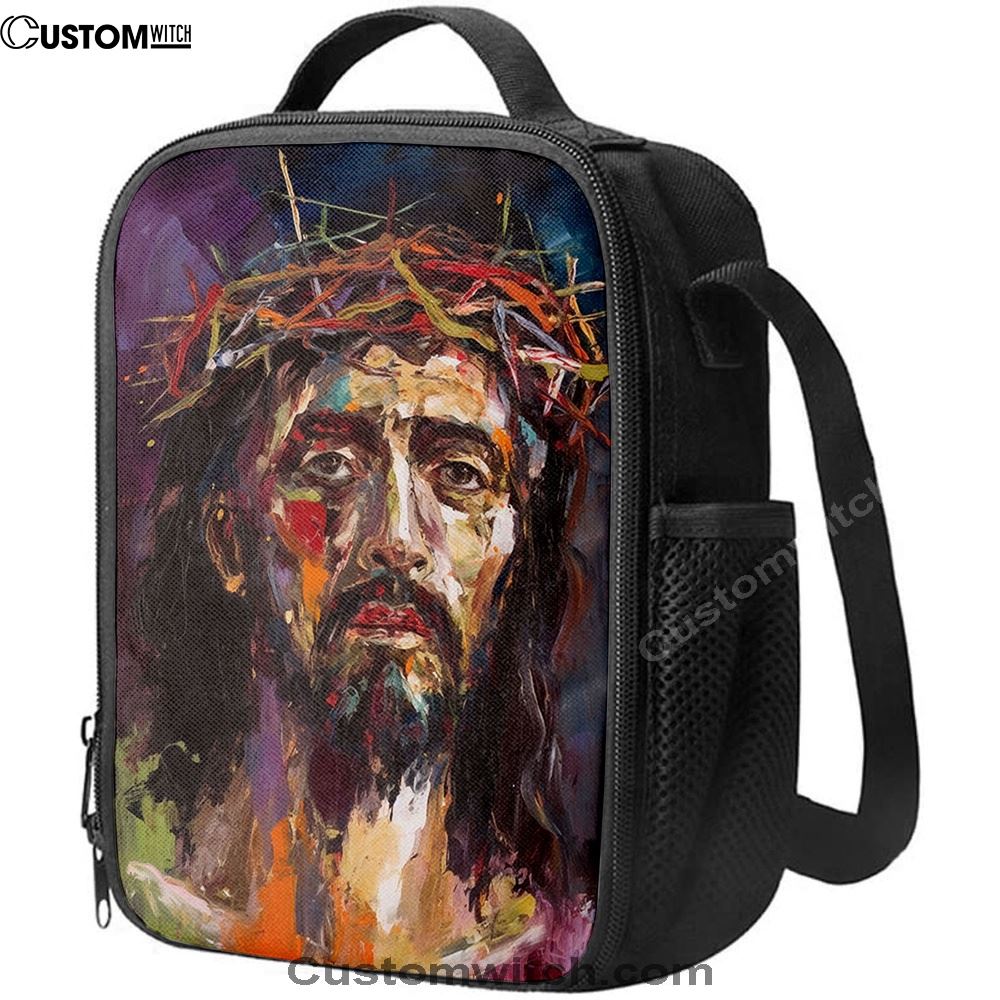 Jesus Art Lunch Bag, Christian Lunch Box For School, Picnic