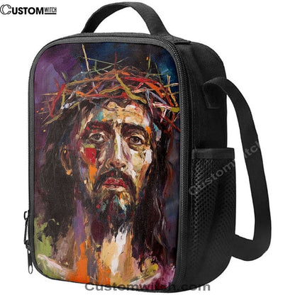 Jesus Art Lunch Bag, Christian Lunch Box For School, Picnic