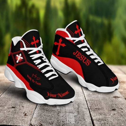 Jesus Basic Walk By Faith Customized Jd13 Shoes For Man And Women, Christian Basketball Shoes, Gifts For Christian, God Shoes