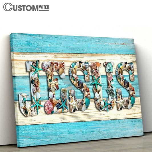 Jesus Beach Canvas Prints - Jesus Christ Canvas - Christian Canvas Prints