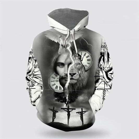 Jesus Blessing Faith Over Fear 3D Hoodies For Women Men, God 3D Printed Hoodie, Christian Apparel Hoodies