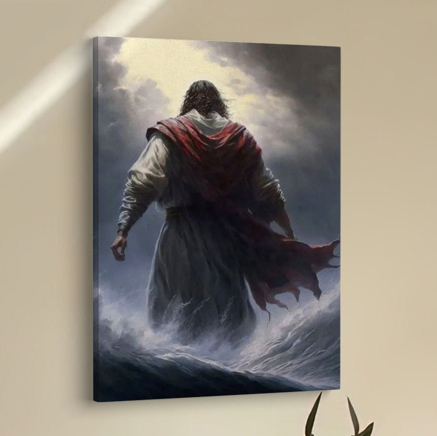 Jesus Calms The Storm Canvas Pictures - Christian Wall Art - Jesus Canvas Art