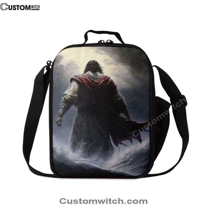 Jesus Calms The Storm Lunch Bag, Christian Lunch Box For School, Picnic