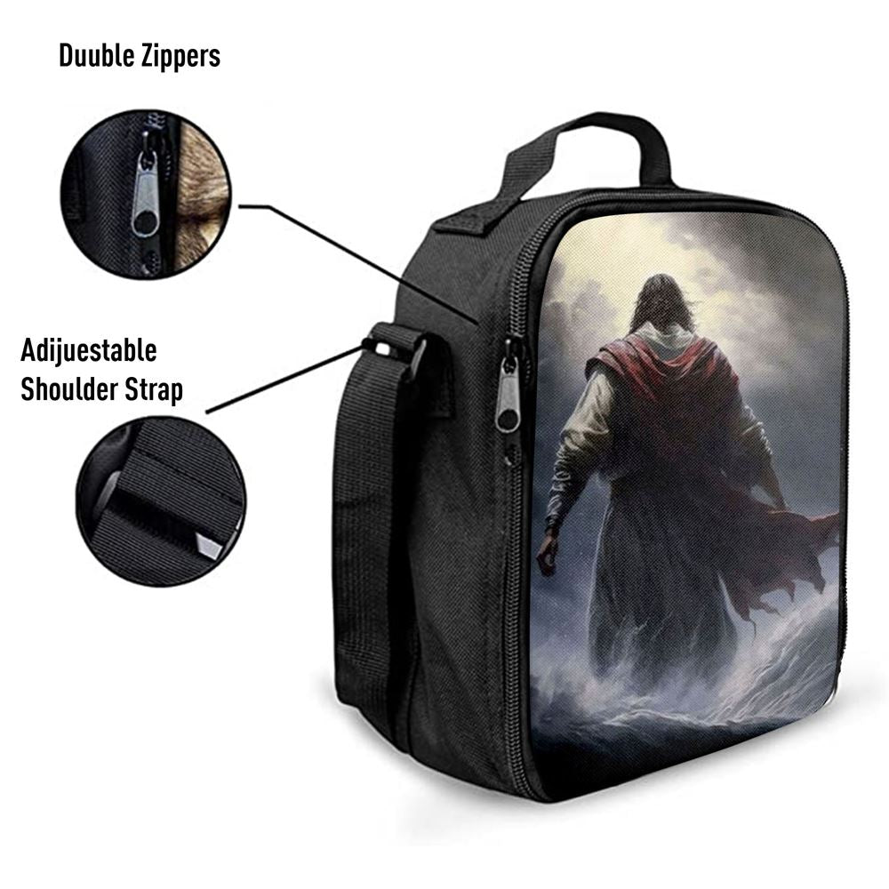 Jesus Calms The Storm Lunch Bag, Christian Lunch Box For School, Picnic