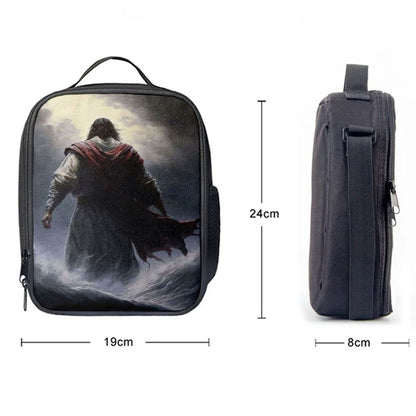 Jesus Calms The Storm Lunch Bag, Christian Lunch Box For School, Picnic