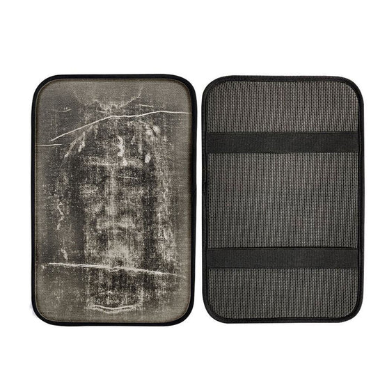 Jesus Car Armrest Pad - Jesus Christ Picture For Pastor Priest, Religious Car Interior Accessories