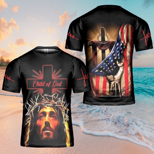 Jesus Child Of God Jesus All Over Print 3D T-Shirt, Gift For Christian, Jesus Shirt
