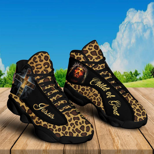 Jesus Child Of God, Lion Of Judah Jd13 Shoes For Man And Women, Christian Basketball Shoes, Gift For Christian, God Shoes