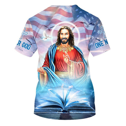 Jesus Christ 1 All Over Print 3D T-Shirt, Gift For Christian, Jesus Shirt