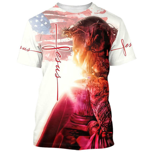 Jesus Christ All Over Print 3D T-Shirt, Gift For Christian, Jesus Shirt