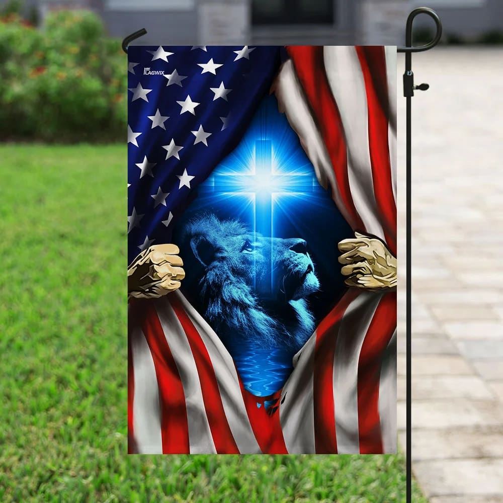 Jesus Christ American House Flags, Christian Flag, Scripture Flag, Garden Banner