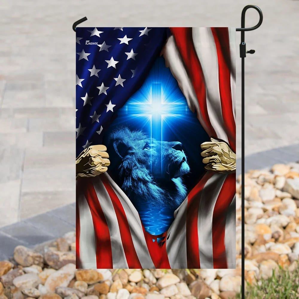 Jesus Christ American House Flags, Christian Flag, Scripture Flag, Garden Banner
