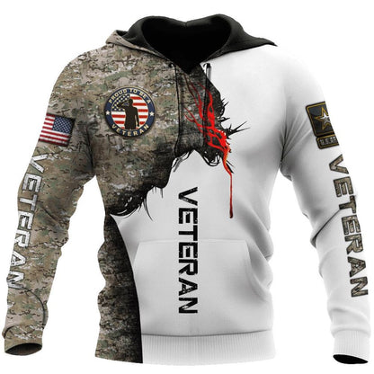 Jesus Christ And American Veteran Proud God 3D Hoodie For Man And Women, Jesus Printed 3D Hoodie