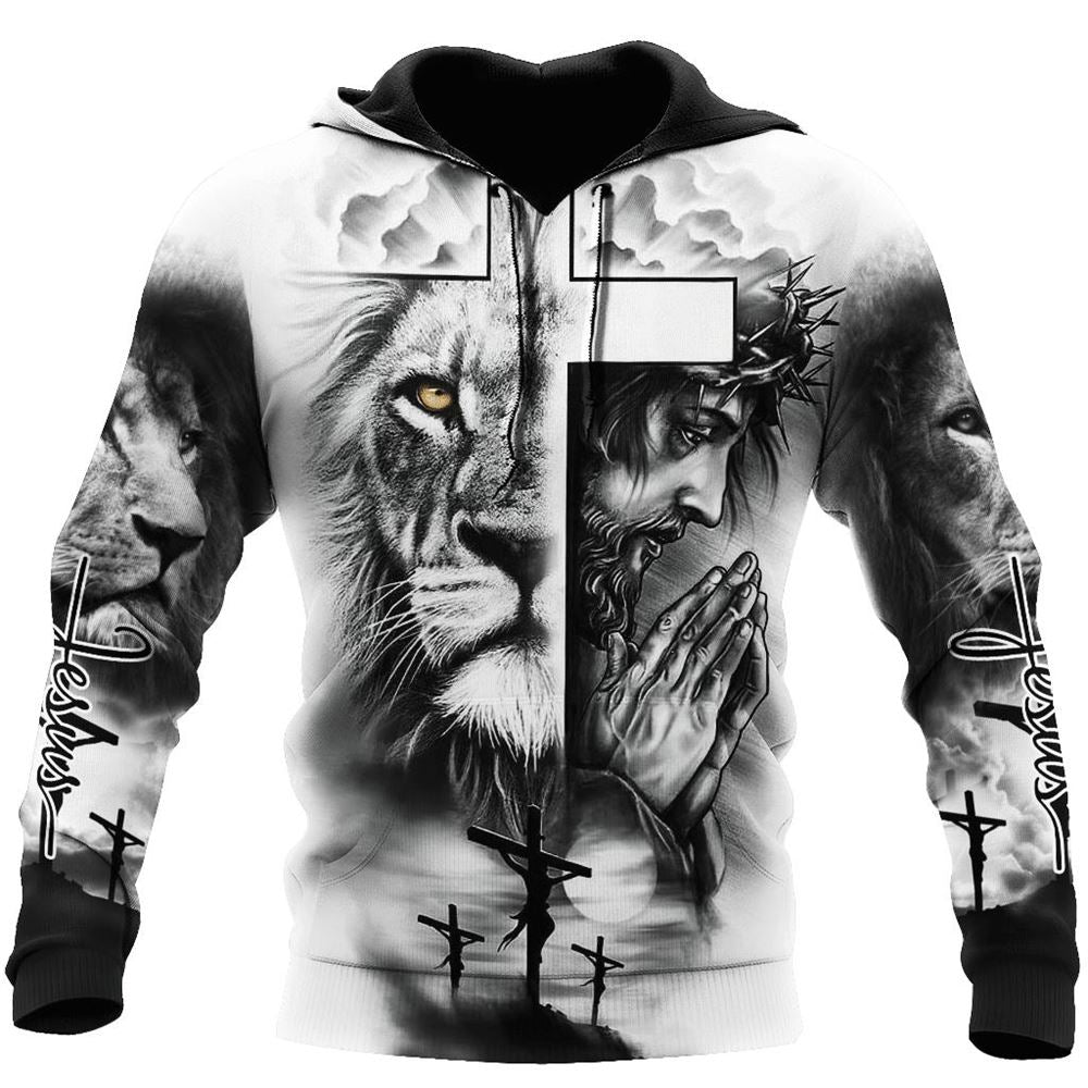 Jesus Christ And Cross God 3D Hoodie For Man And Women, Jesus Printed 3D Hoodie