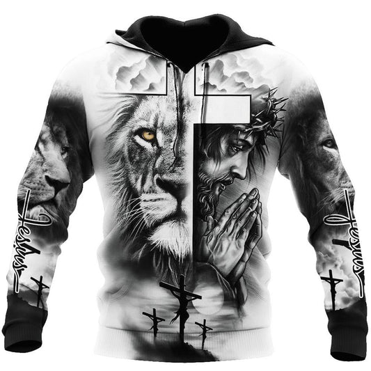 Jesus Christ And Cross God 3D Hoodie For Man And Women, Jesus Printed 3D Hoodie