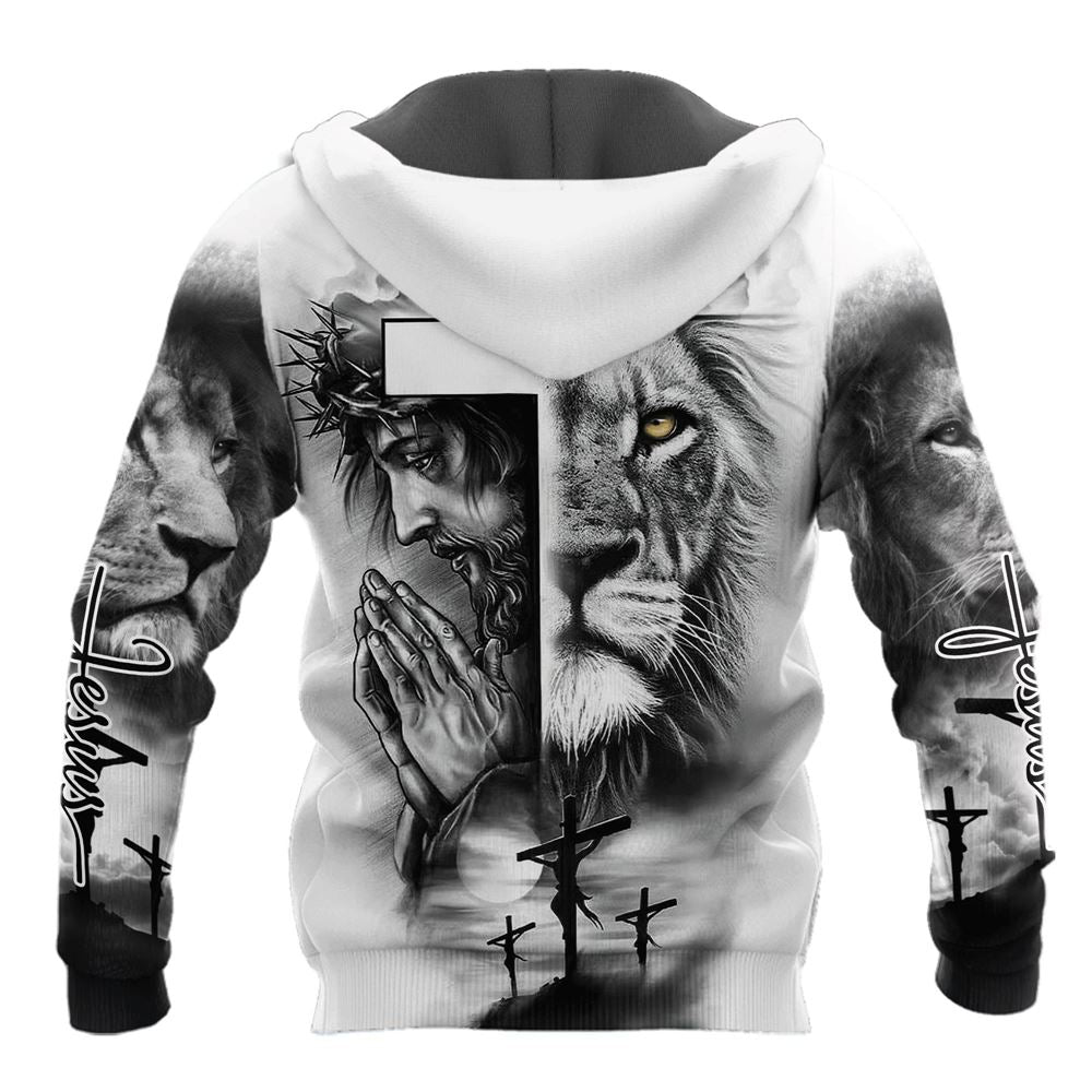 Jesus Christ And Cross God 3D Hoodie For Man And Women, Jesus Printed 3D Hoodie