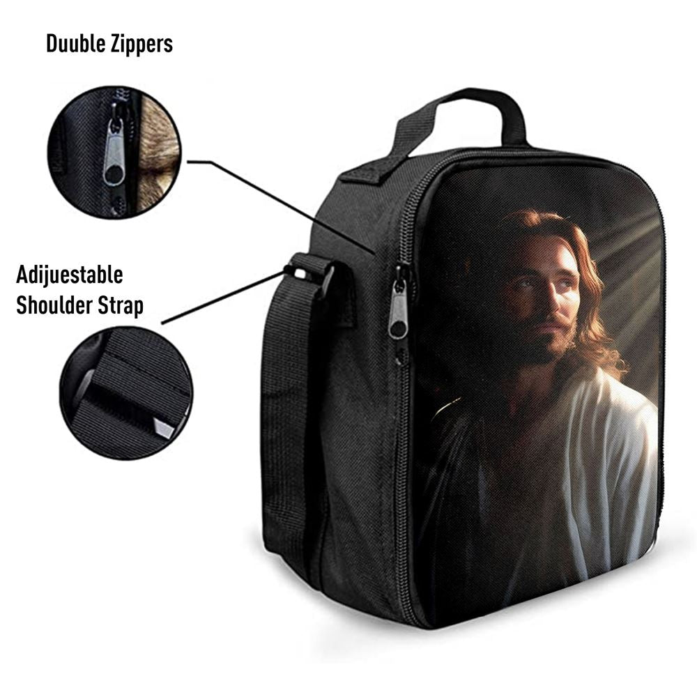 Jesus Christ Art Lunch Bag, Christian Lunch Box For School, Picnic