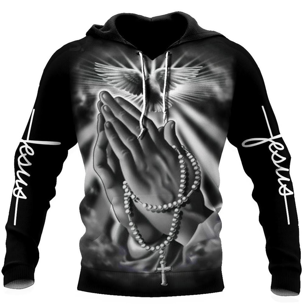 Jesus Christ Bless Hand God 3D Hoodie For Man And Women, Jesus Printed 3D Hoodie