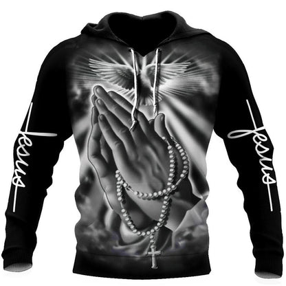 Jesus Christ Bless Hand God 3D Hoodie For Man And Women, Jesus Printed 3D Hoodie