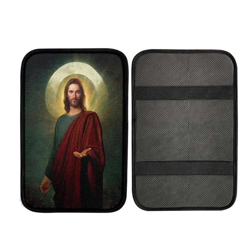 Jesus Christ Car Center Console Cover, Christian Car Armrest Accessories