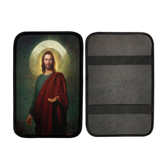 Jesus Christ Car Center Console Cover, Christian Car Armrest Accessories