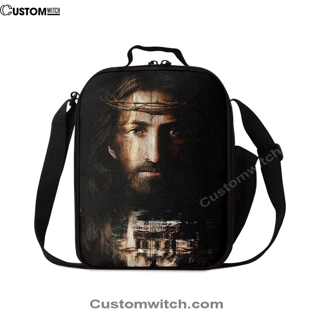 Jesus Christ Crown Of Thorns Lunch Bag, Christian Lunch Box For School, Picnic