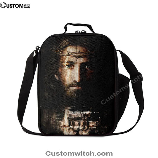 Jesus Christ Crown Of Thorns Lunch Bag, Christian Lunch Box For School, Picnic