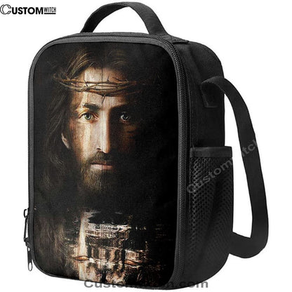 Jesus Christ Crown Of Thorns Lunch Bag, Christian Lunch Box For School, Picnic
