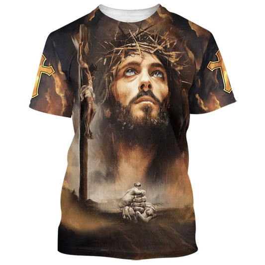 Jesus Christ Crucified All Over Print 3D T-Shirt, Gift For Christian, Jesus Shirt