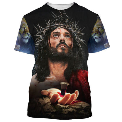 Jesus Christ Crucifieds All Over Print 3D T-Shirt, Gift For Christian, Jesus Shirt