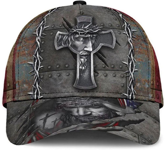 Jesus Christ Crucifixion Of Jesus All Over Print Baseball Cap, God Cap, Gift Ideas For Male