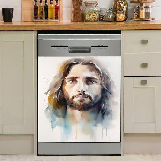 Jesus Christ Dishwasher Cover, Jesus Dishwasher Stickers, Inspirational Gift For Pastor Priest