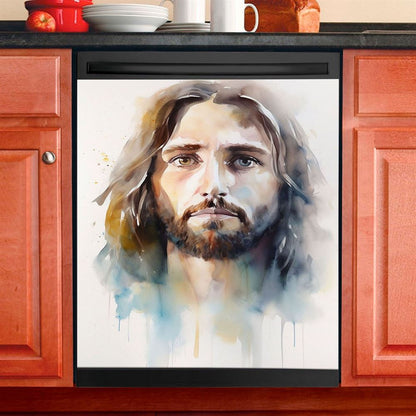 Jesus Christ Dishwasher Cover, Jesus Dishwasher Stickers, Inspirational Gift For Pastor Priest