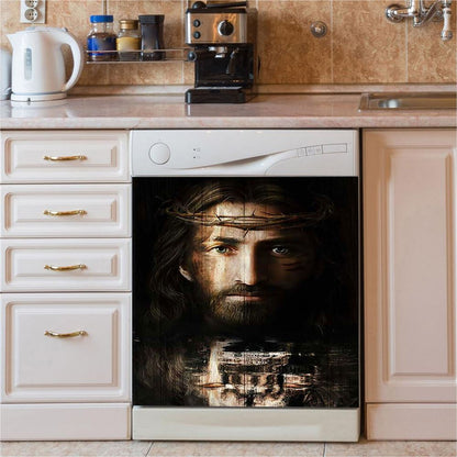 Jesus Christ Dishwasher Cover , Jesus Dishwasher Stickers, Jesus Kitchen Decor