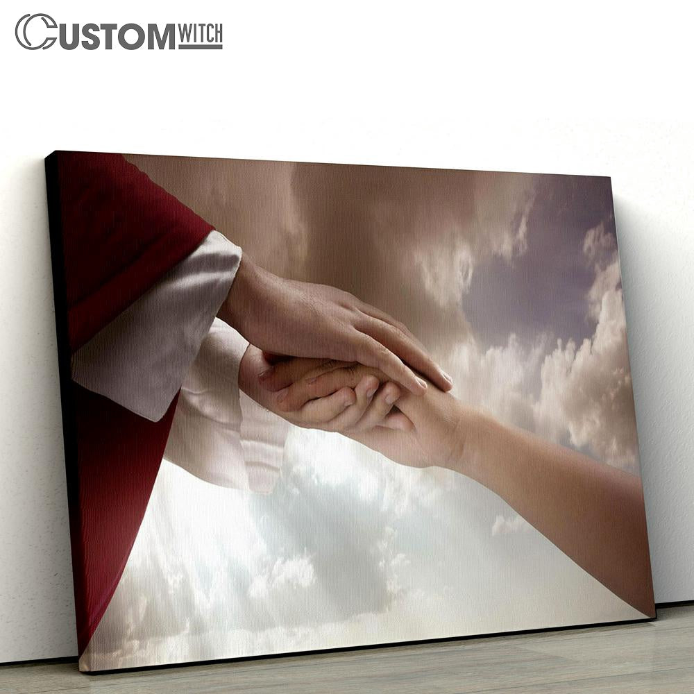 Jesus Christ Gave His Help Canvas Pictures - Faith Art - Christian Canvas Wall Art Decor