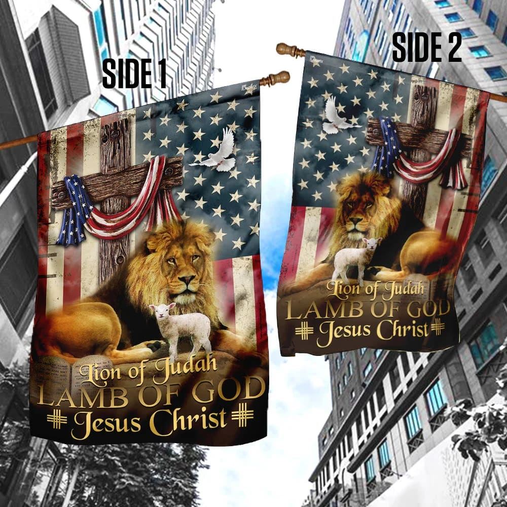 Jesus Christ House Flags, Christian Flag, Scripture Flag, Garden Banner