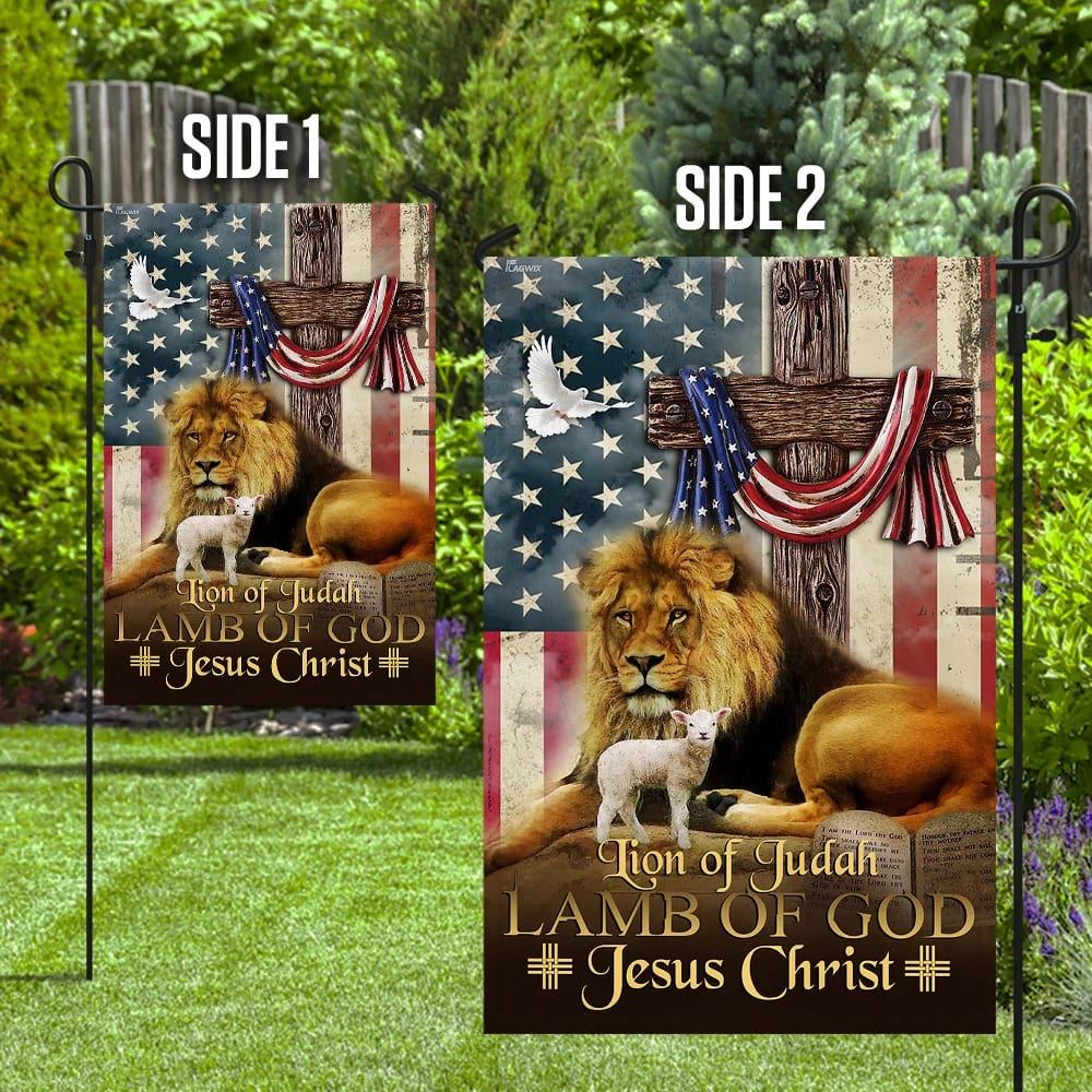Jesus Christ House Flags, Christian Flag, Scripture Flag, Garden Banner