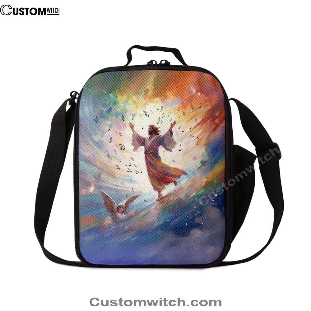 Jesus Christ Is Dancing Lunch Bag, Christian Lunch Box For School, Picnic