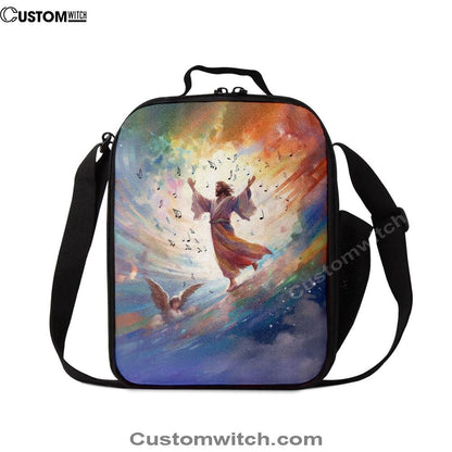 Jesus Christ Is Dancing Lunch Bag, Christian Lunch Box For School, Picnic