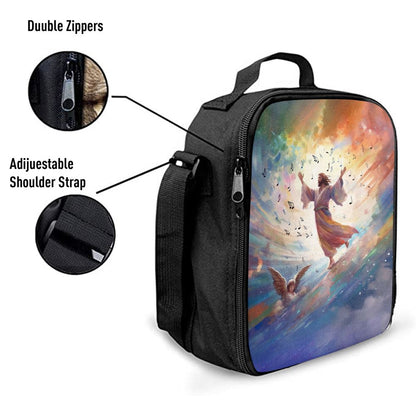 Jesus Christ Is Dancing Lunch Bag, Christian Lunch Box For School, Picnic