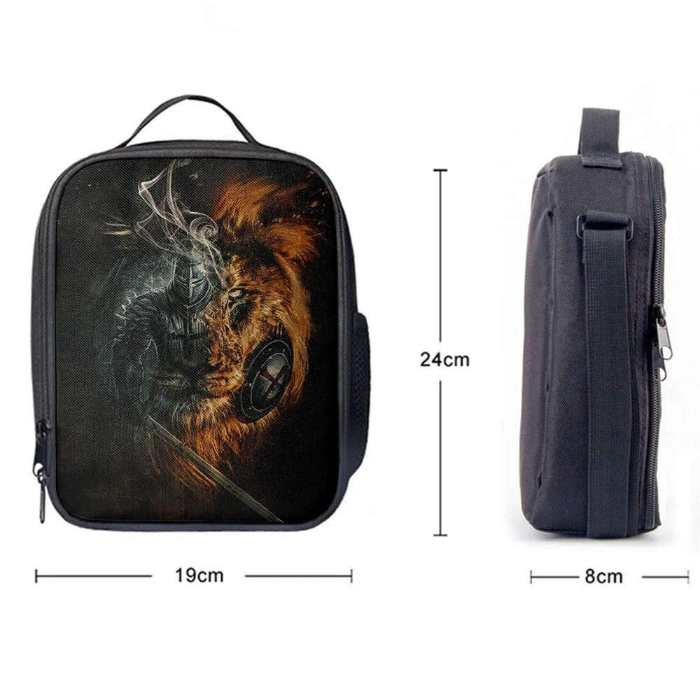 Jesus Christ Lion Of Judah Awesome Warrior Lunch Bag, Christian Lunch Box For School, Picnic