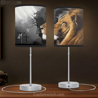 Jesus Christ Lion Of Judah Lamb Table Lamb Art - Lion Table Lamb Wall Decor