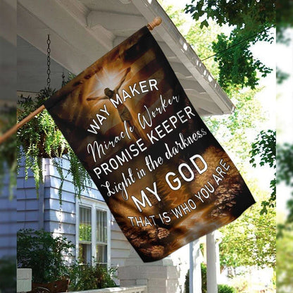 Jesus Christ My God That Is Who You Are House Flags, Christian Flag, Scripture Flag, Garden Banner