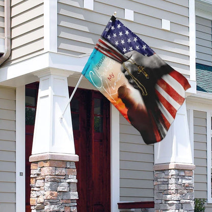 Jesus Christ My King Flag, Outdoor Christian House Flag, Christian Flag, Scripture Flag, Garden Banner