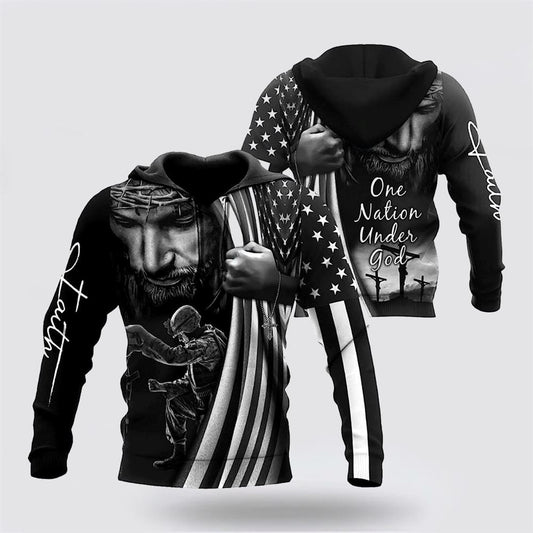 Jesus Christ Name 3D Hoodies For Women Men, God 3D Printed Hoodie, Christian Apparel Hoodies