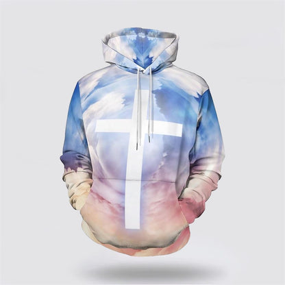 Jesus Christ One Nation Under God Veteran 3D Hoodies For Women Men, God 3D Printed Hoodie, Christian Apparel Hoodies