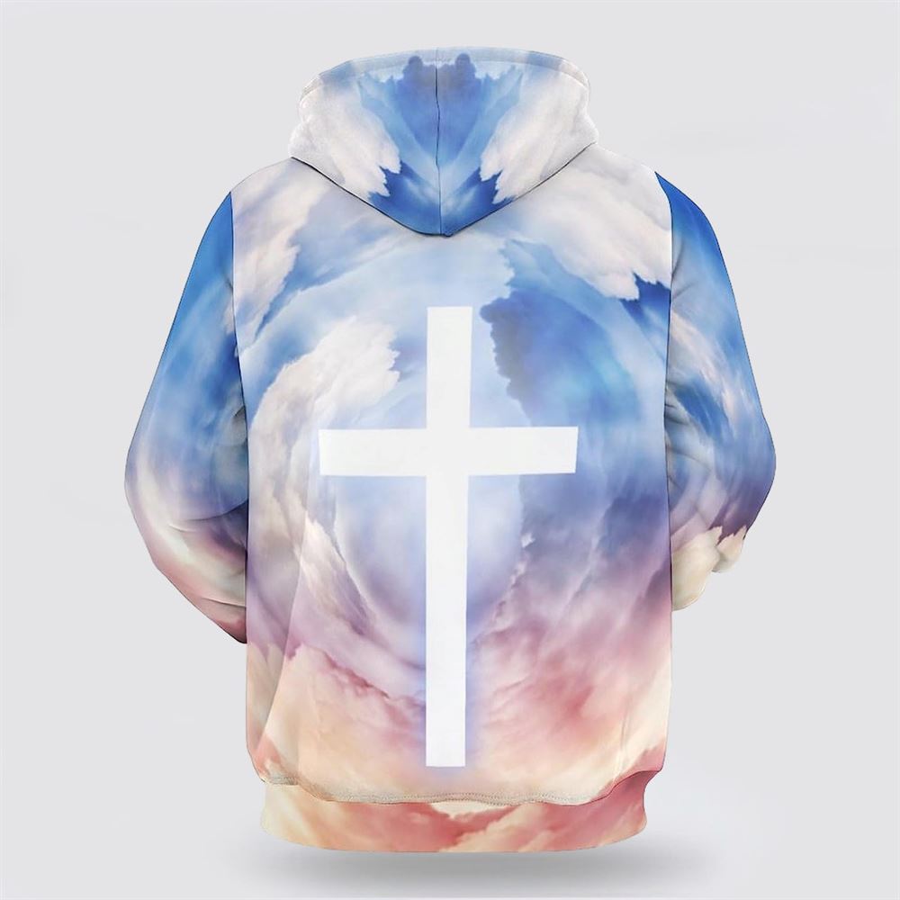 Jesus Christ One Nation Under God Veteran 3D Hoodies For Women Men, God 3D Printed Hoodie, Christian Apparel Hoodies