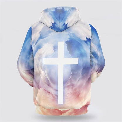 Jesus Christ One Nation Under God Veteran 3D Hoodies For Women Men, God 3D Printed Hoodie, Christian Apparel Hoodies
