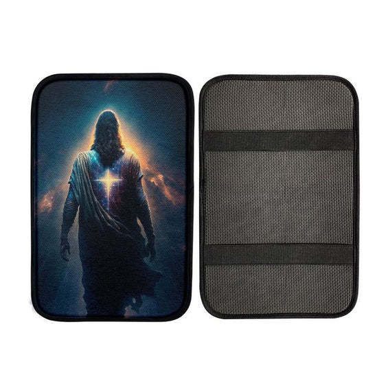 Jesus Christ Picture Art Car Center Console Cover, Christ Car Armrest Accessories